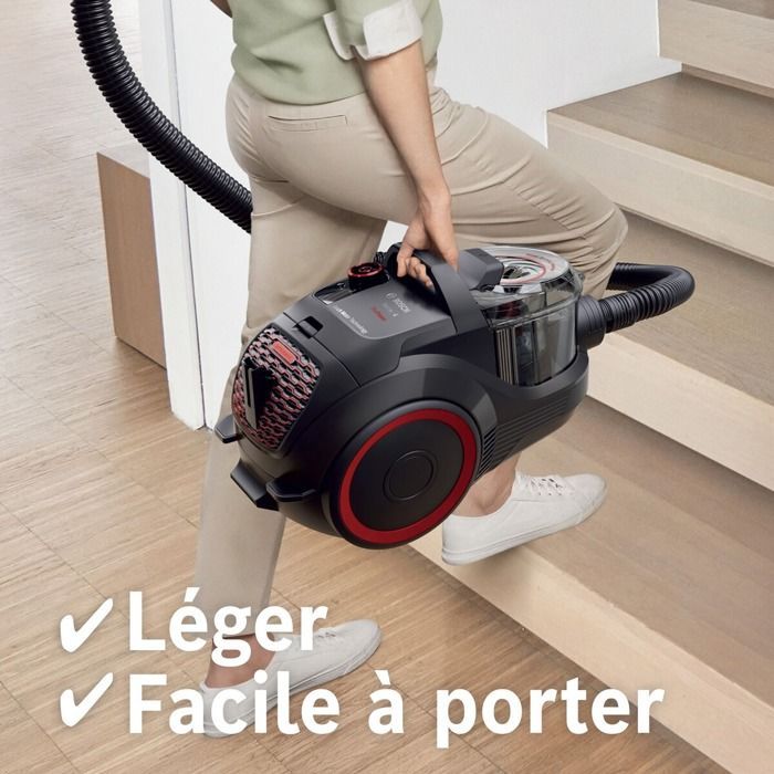 Aspirapolvere senza sacco - BOSCH - Serie 4 BGS21POW2 - 2 L - Filtro HEPA13 - Turbospazzola