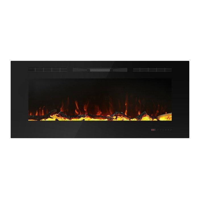Multifunctional Electric Fireplace - 13 Flame Colors, 169 Combinations, 2 Power Levels (750W/1500W), Timer