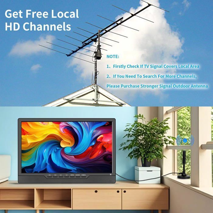 Televisore LED portatile da 14