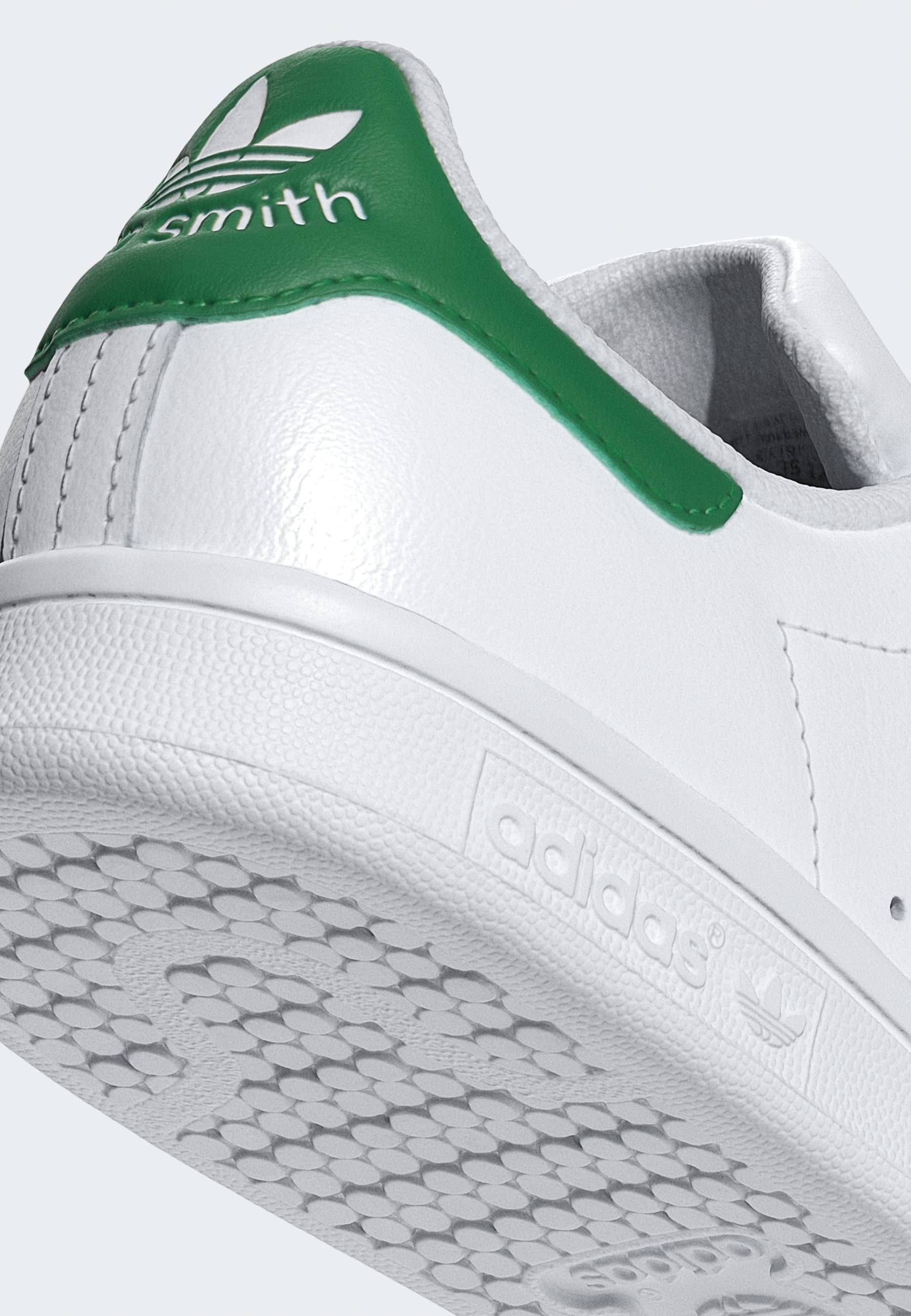 adidas Originals STAN SMITH KIDS - Sneakers - ftwr wit ftwr wit groen