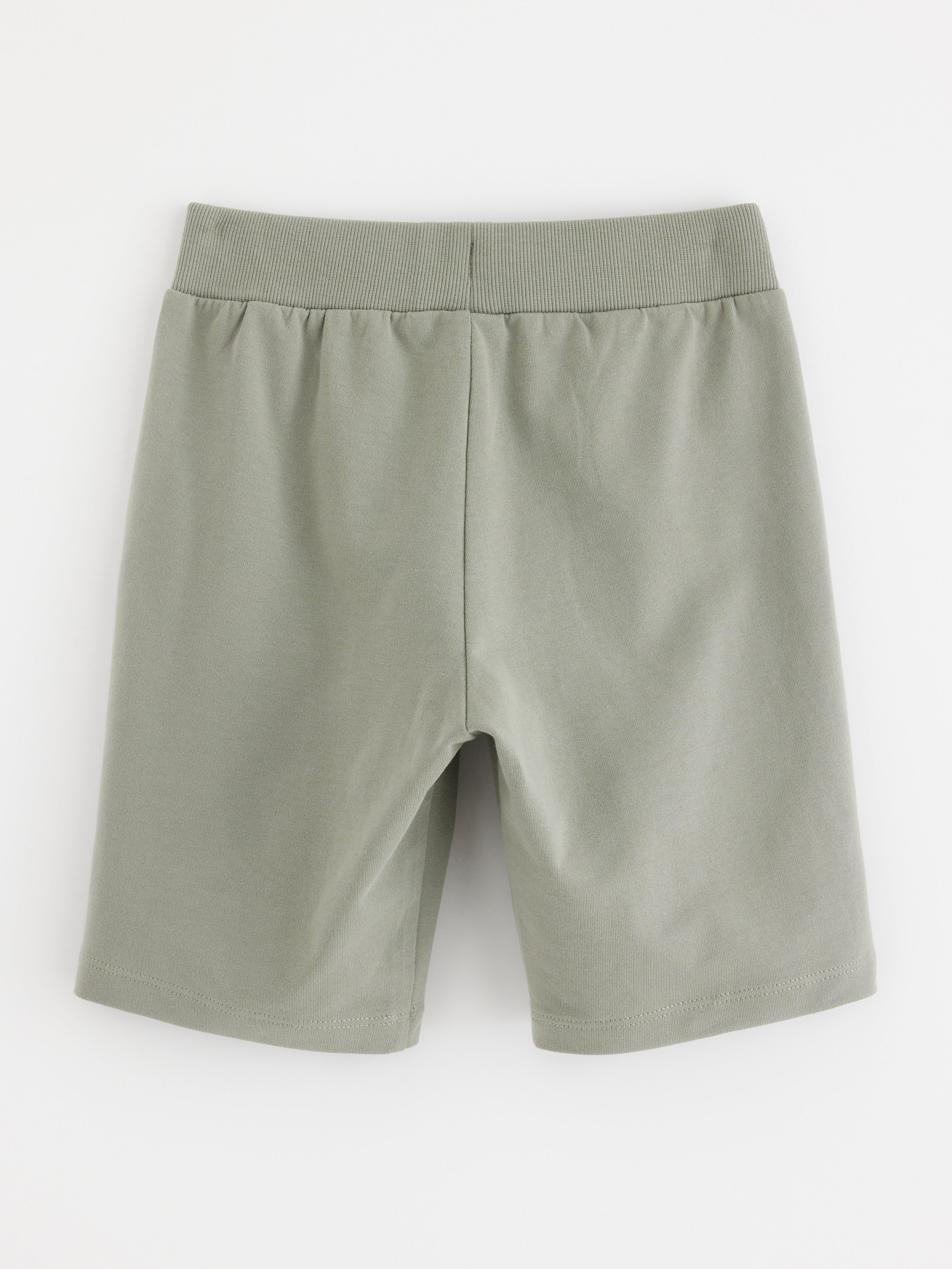 Jerseyshorts støvgrønn