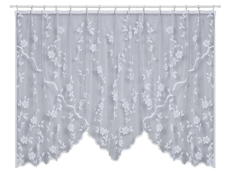 Firana Gosia żabki 300x150 cm biała