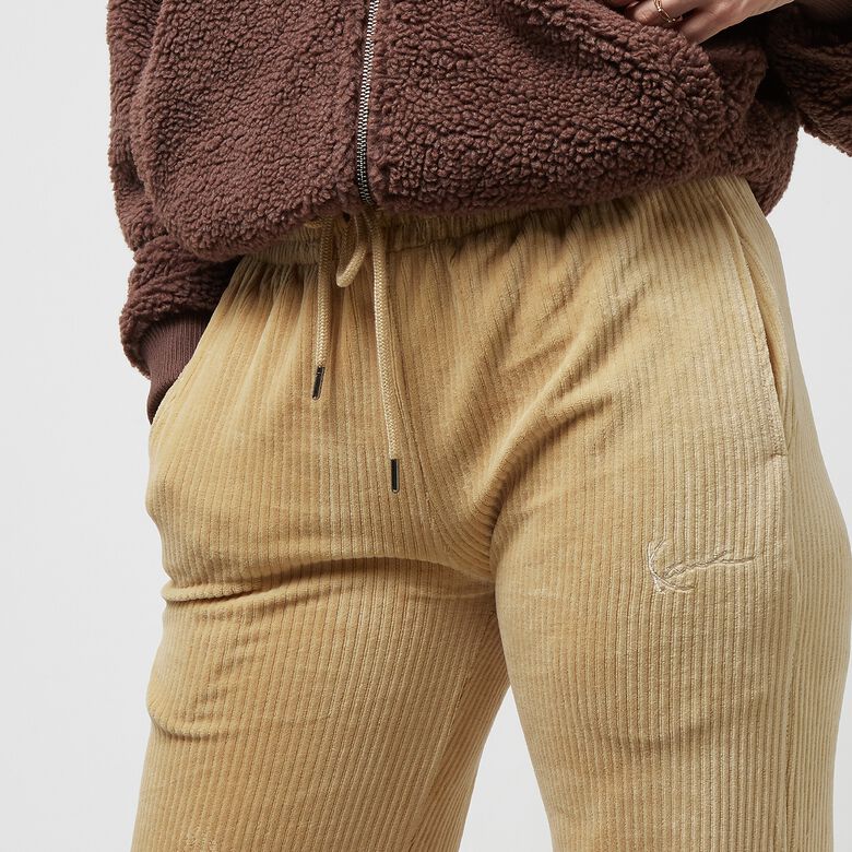 Pantalon large en velours côtelé à petite signature