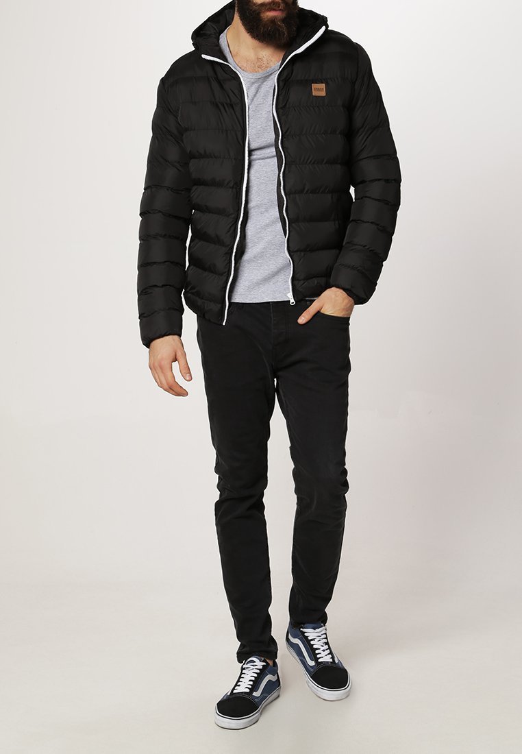 Urban Classics BASIC BUBBLE JACKET - Winter jacket - black/white/black