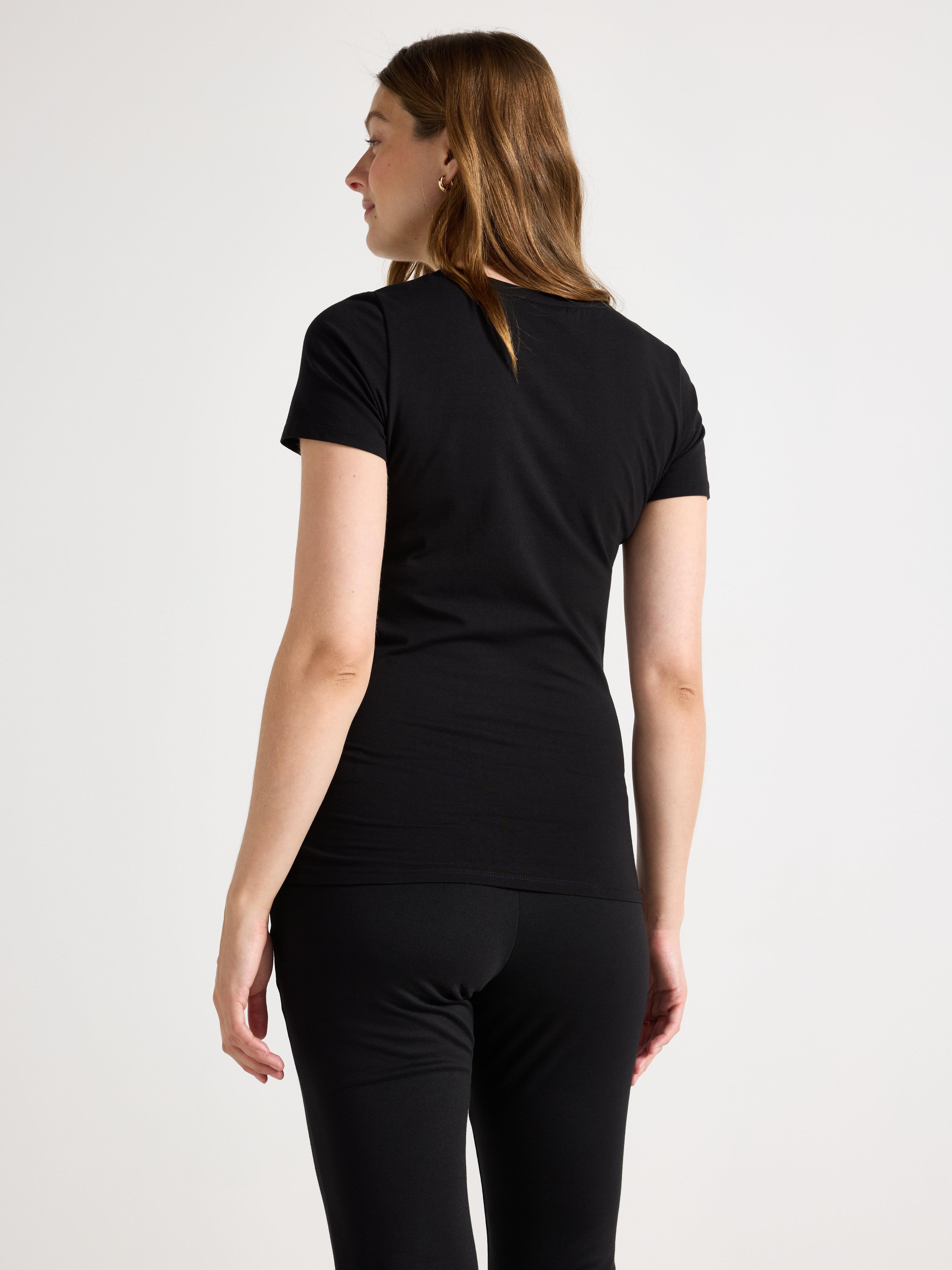 Top de maternidad MOM negro