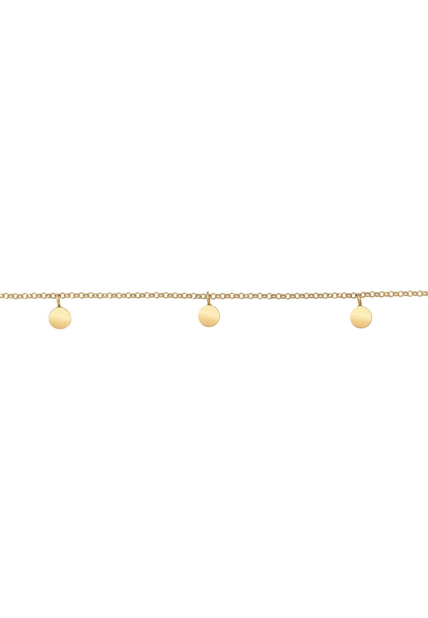 Elli Pendentif femme choker plaquette style boho en argent 925 sterling