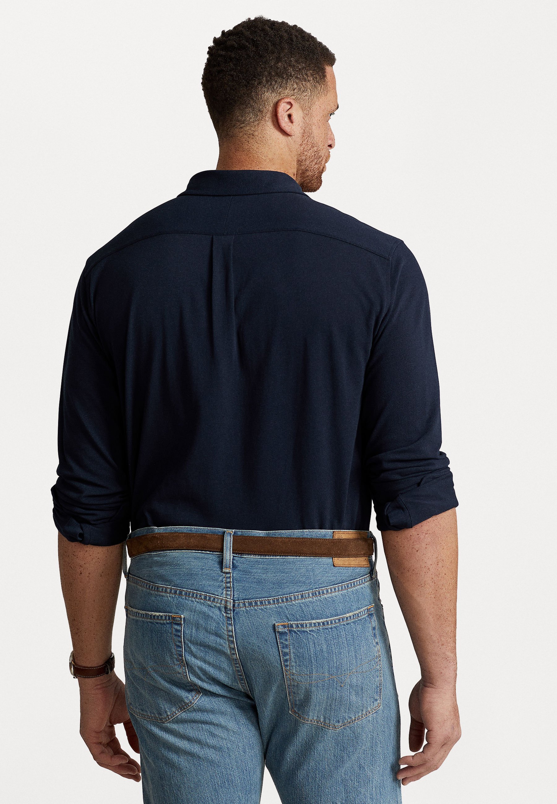 Polo Ralph Lauren Big & Tall Featherweight Mesh Shirt - Shirt - Aviator Navy