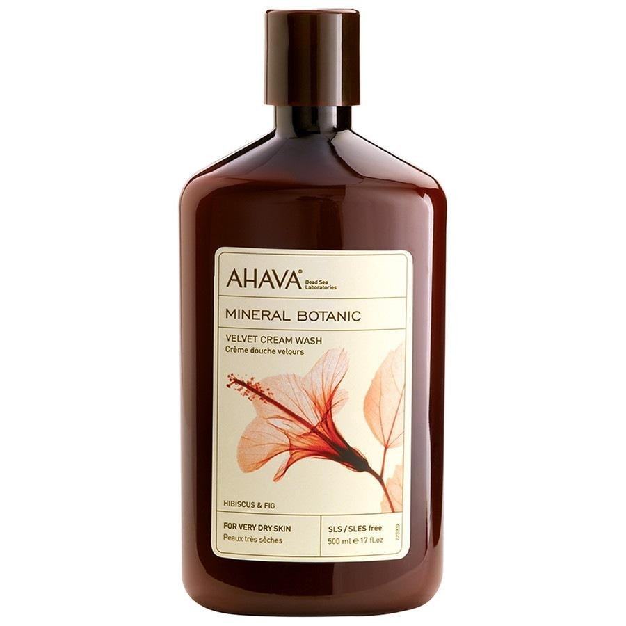 AHAVA dušo želė su aksominiu kreminiu prausikliu „Hibiscus & Fig“ 500 ml