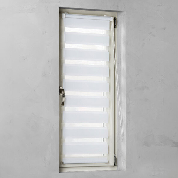 Duo roller blind, white, 100x150cm
