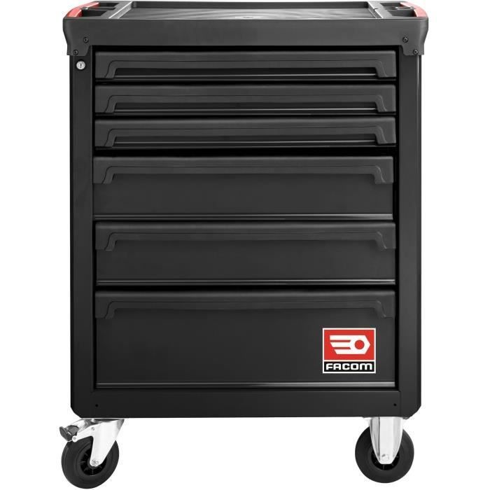 Carrello da officina vuoto FACOM - ROLL.6M3APB - 6 cassetti - 3 moduli per cassetto - Nero