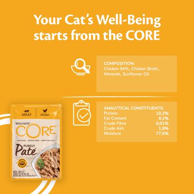 Wellness Core Purely Paté Nassfutter für Katzen