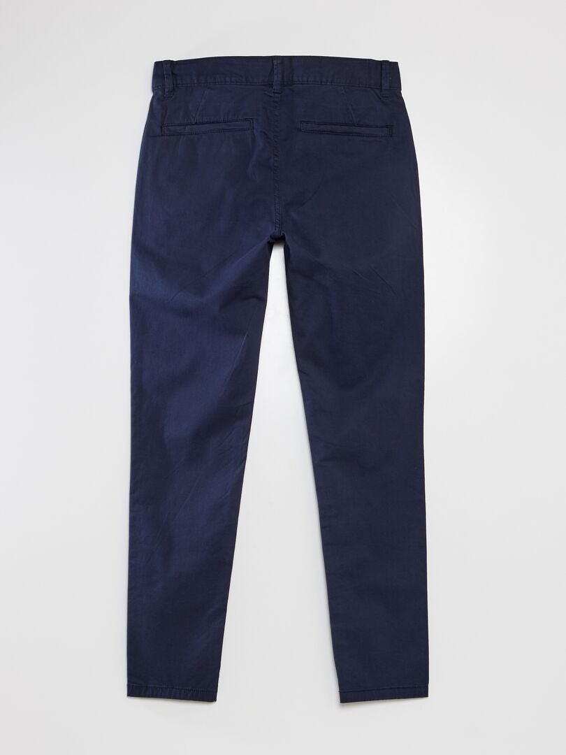 Calça chino skinny tamanho L30 - Azul