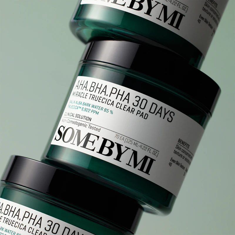 Some By Mi AHA∙BHA∙PHA 30 Days Miracle Truecica Clear Pad para pele problemática