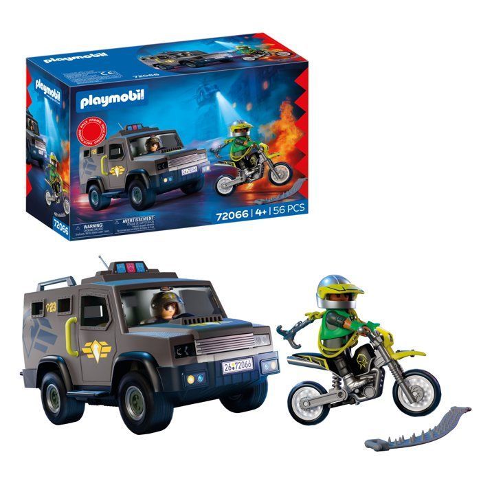 Playmobil 72066 Fourgon d'intervention des forces spéciales, City Action, Les policiers, Promo Pack, 56 pièces, dès 4 ans