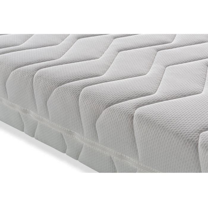 Conjunto de relajación DEKODREAM: Colchón de espuma de 2x90x200 cm + Base de cama eléctrica de TPR