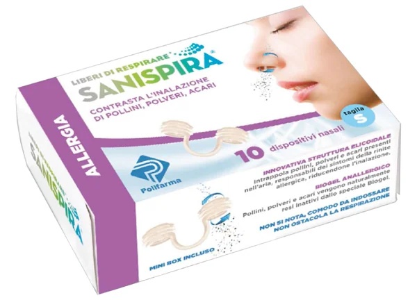 SANISPIRA Sanispira Allergie Neusfilters Maat L 10 stuks tegen allergische rhinitis