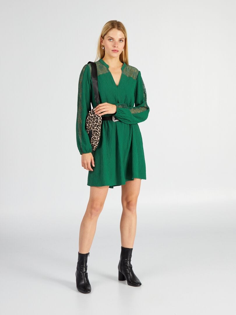 Vestido curto - VERDE