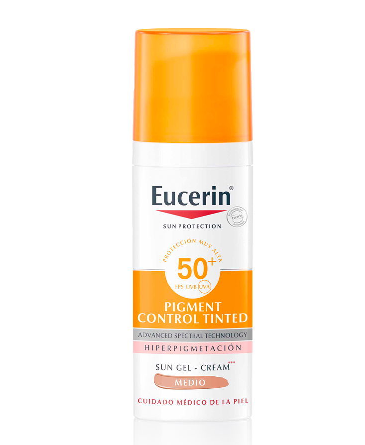 Pigmentą kontroliuojantis veido kremas nuo saulės su SPF 50