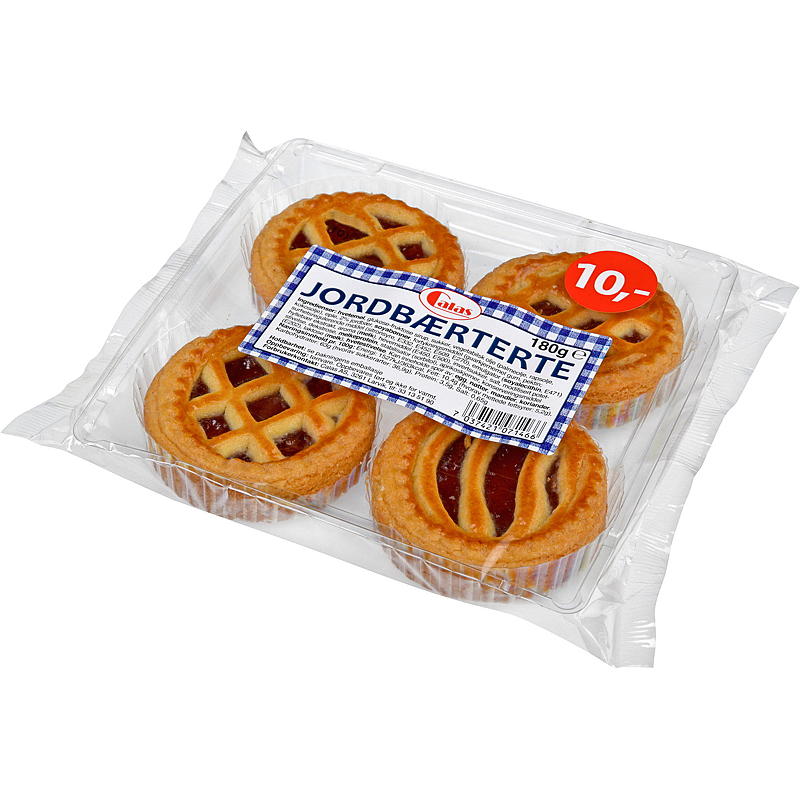 Paquete de 4 tartas de fresa