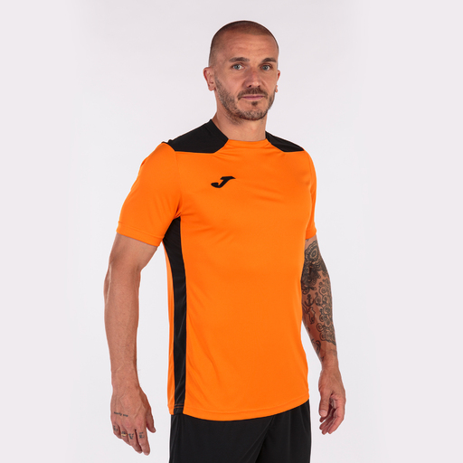  Tricou Joma Championship VI cu mânecă scurtă portocaliu negru