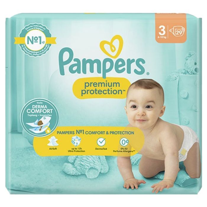 Pampers Premium Protection T3 29 luiers (6-10 kg)