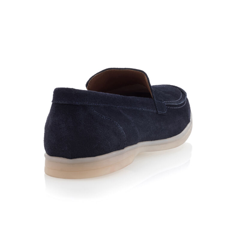 Mocasines/zapatos náuticos azules para hombre