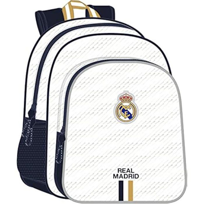 Safta M640 REAL MADRID Sac à dos scolaire pour enfant, sac à dos pour enfant, adaptable au chariot, idéal pour les enfants d'âge