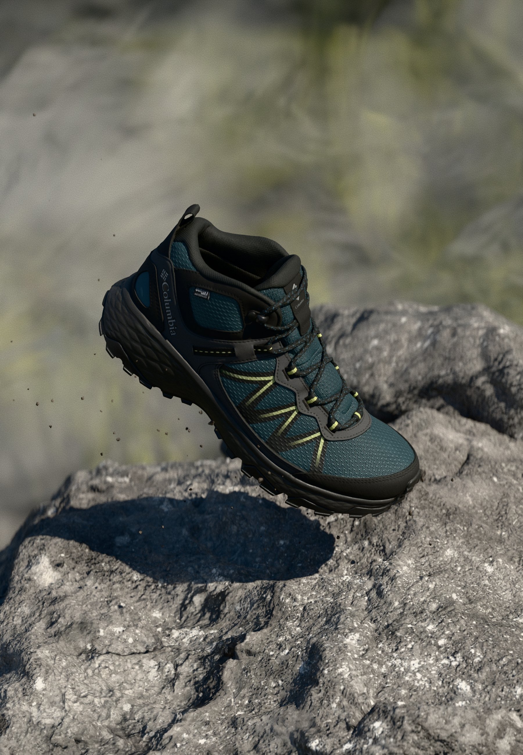 Columbia PEAKFREAK RUSH MID - Wandelschoenen - everblue/citron haze