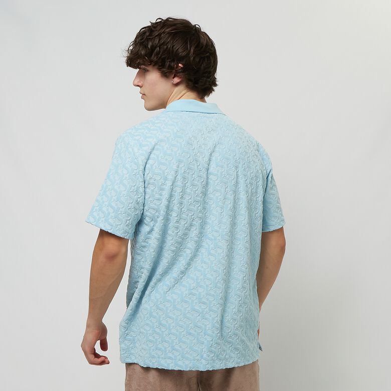 Fluwelen poloshirt van Devorée met monogramlogo