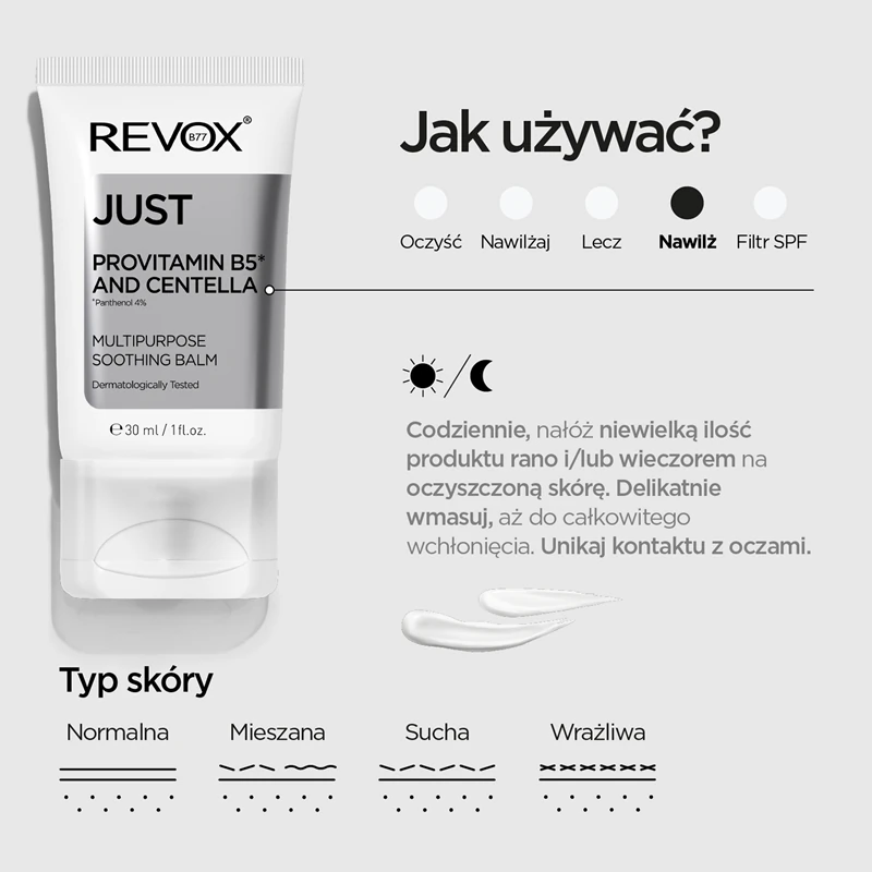 Revox B77 JUST Provitamin B5 und Centella Beruhigender Feuchtigkeitsbalsam