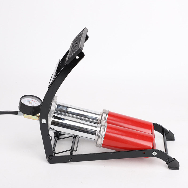 Gonfleur à pédale, pompe à pied portable pour ballons d'air de vélo, scooter, moto et voiture, outils de gonflage, pompe à air haute pression