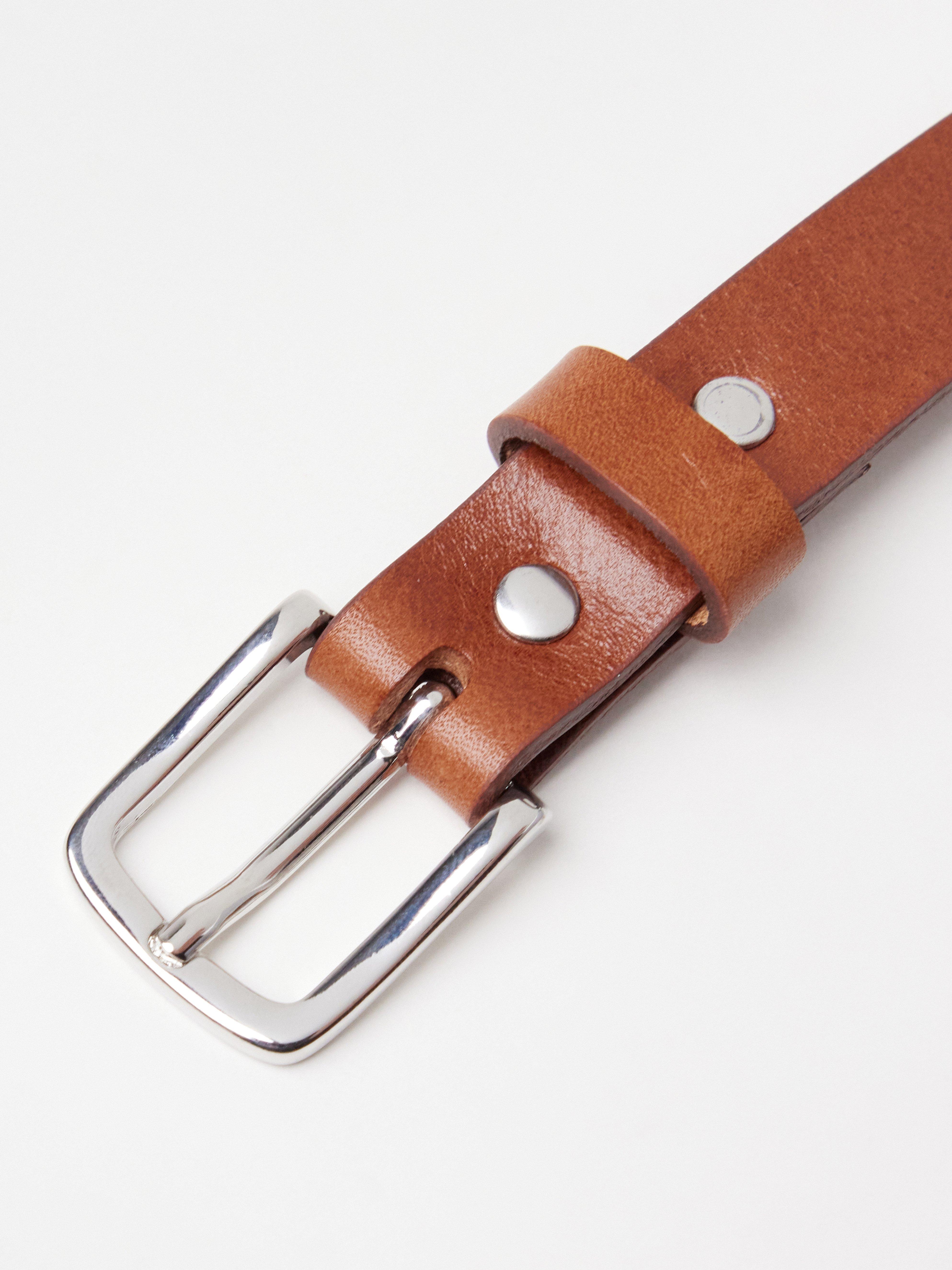 Ceinture en cuir Cognac