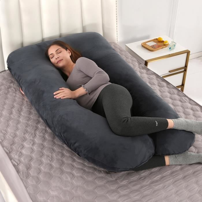 Cuscino multifunzionale a forma di U per gravidanza, sonno e allattamento DGF053