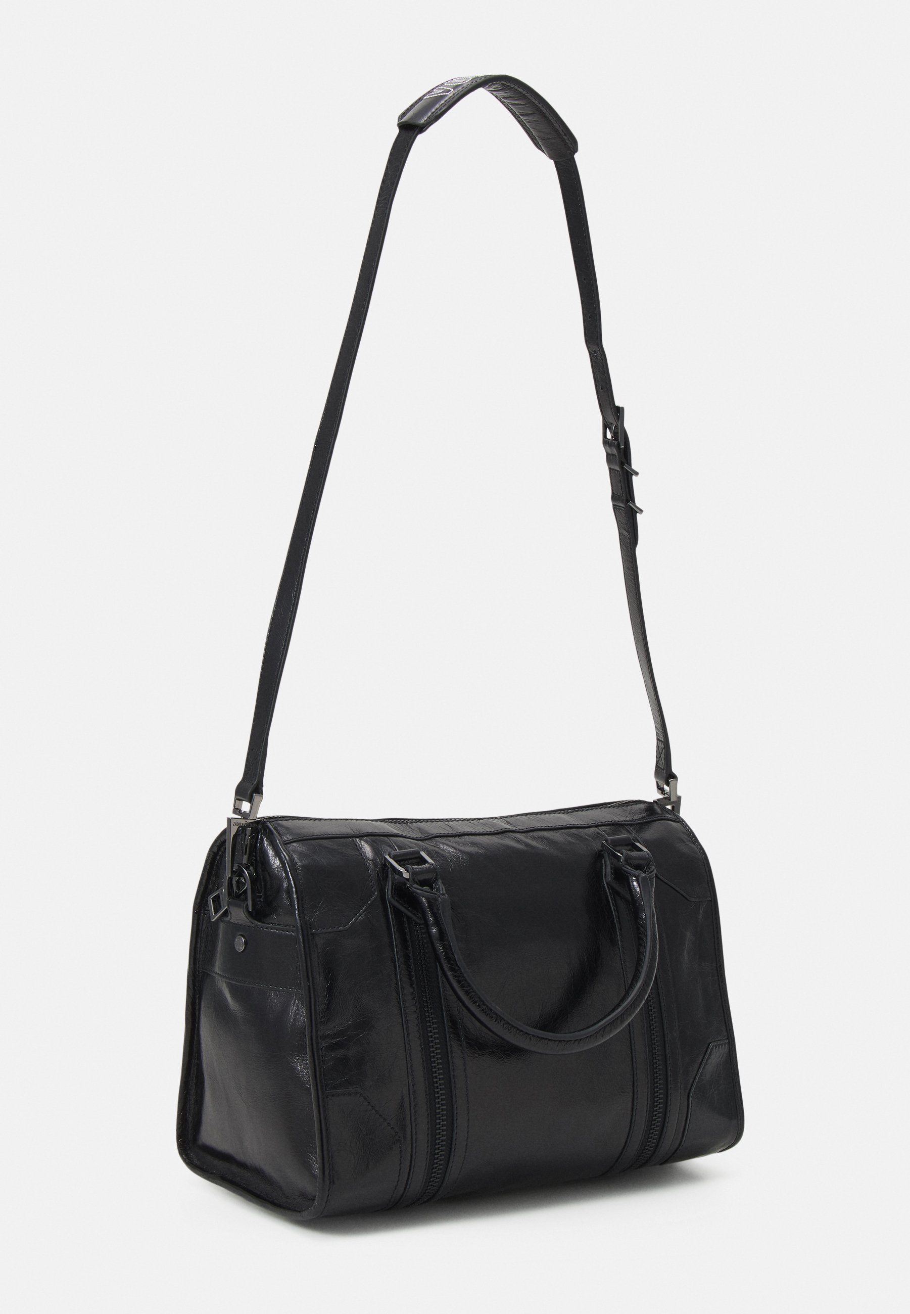 Zadig & Voltaire SUNNY MEDIUM VINTAGE PATENT - Handtas - noir
