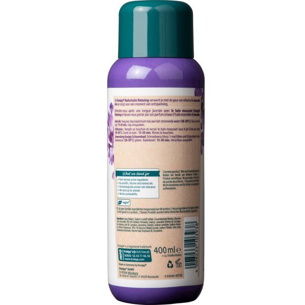 Кнајп опуштајућа пена за купање са лавандом<br>400ml