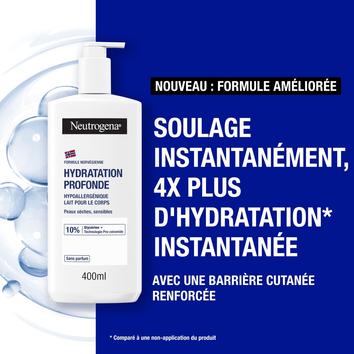 Neutrogena Lait pour le corps Hydratation Profonde hypoallergénique