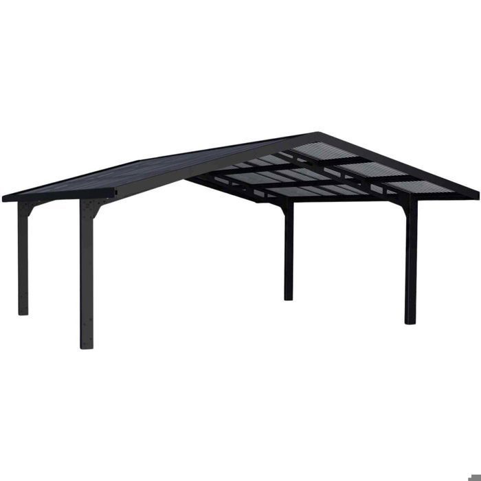 Cochera doble de aluminio y policarbonato en Sídney