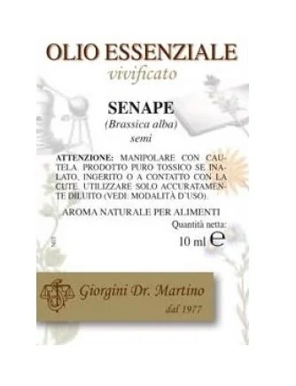 Huile essentielle de moutarde Dr. Giorgini, arôme alimentaire naturel, 10 ml