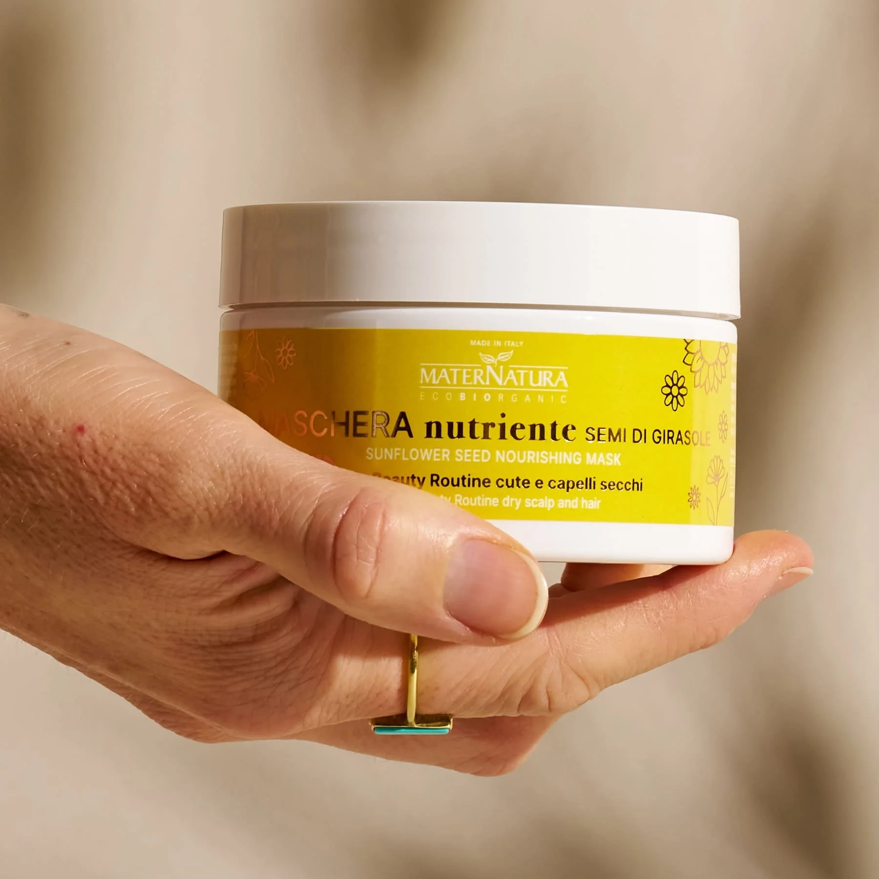 Balsamo Maschere e Olii Maschera Capelli Ristrutturante Ai Semi Di Girasole - Maschera Idratante Capelli, Maschera Riparatrice Capelli