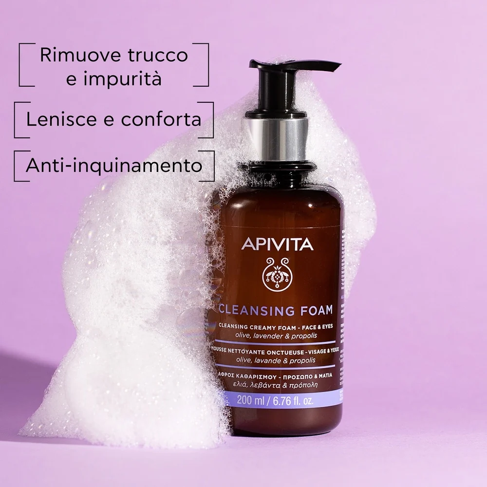 Detergenti e Struccanti Mousse detergente cremosa – Viso e Occhi - Mousse detergente viso