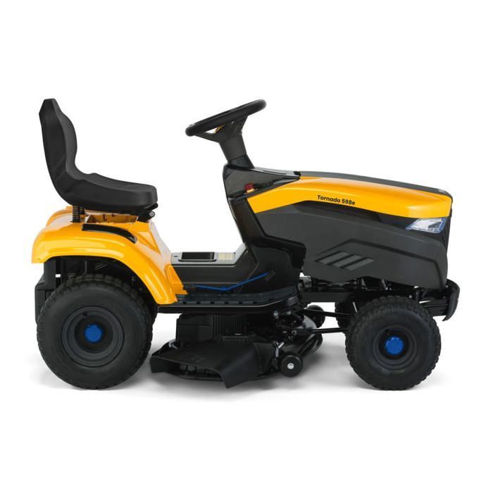 STIGA TORNADO 598E TRATTORE DA GIARDINO A BATTERIA, 48V 40AH, 98CM – MODALITÀ ECO, BLUETOOTH – PRATO FINO A 4.500 M²