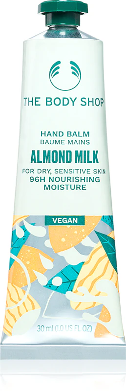 Bálsamo para mãos de leite de amêndoas da The Body Shop