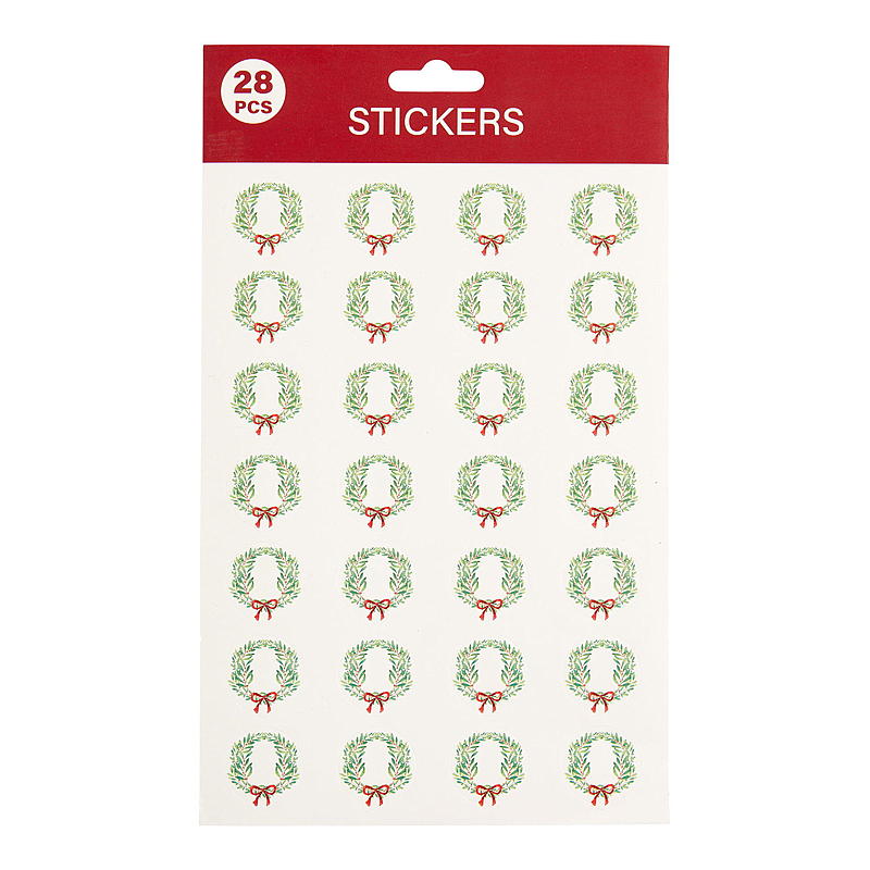 Kerststickers voor thuis, 2 vellen