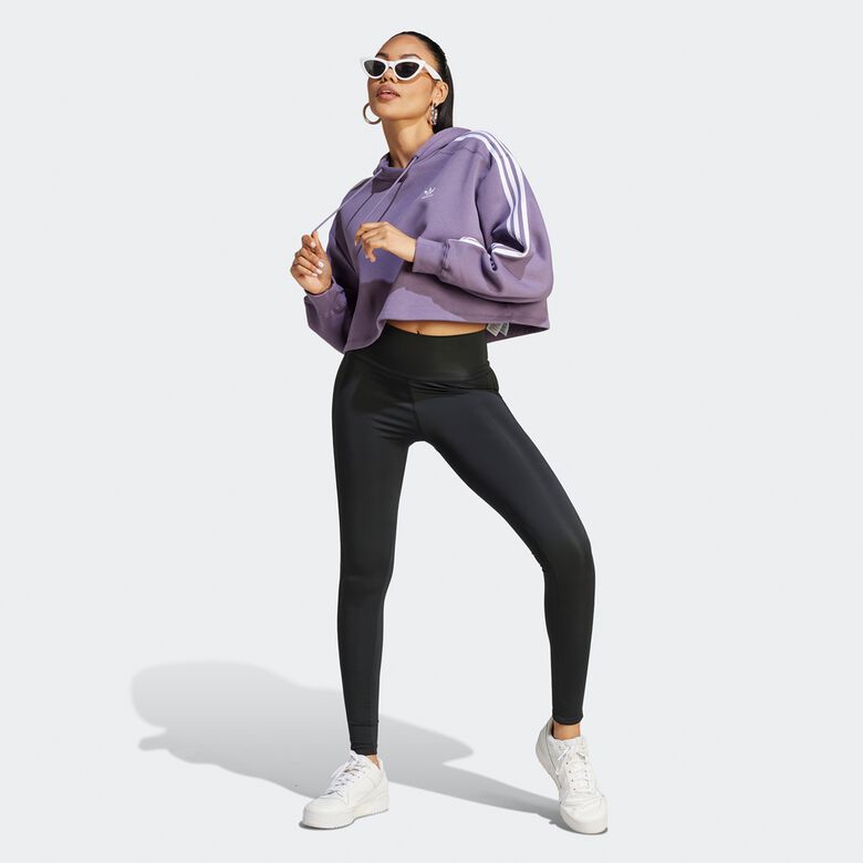 Sudadera con capucha cropped adicolor 3-Stripes