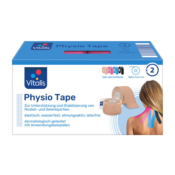 Fysiotejp, 2-pack, rosa