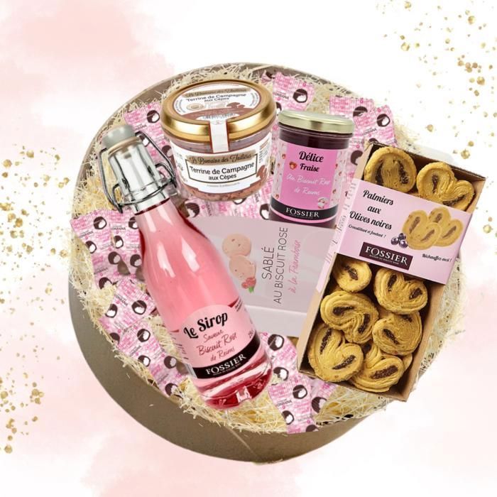 Fossier & Monbana Gourmet Cadeauset | Koekjes, jam, siroop, marshmallows, terrine en bladerdeeg | Perfect als kerstcadeau