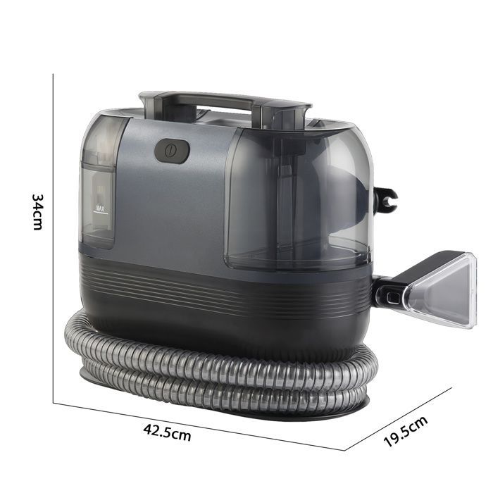 Limpador de carpetes e tapetes 1500W - Aspirador e lavador para sofás, carpetes e colchões - Reservatórios de 1250ml/750ml
