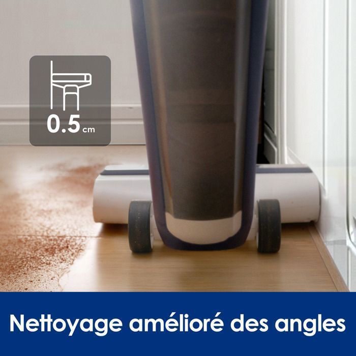 Aspirateur Laveur Sans Fil - Tineco - iFLOOR 5 Breeze Complete - Autonomie 35 min - Réservoir 0,8 L - Blanc