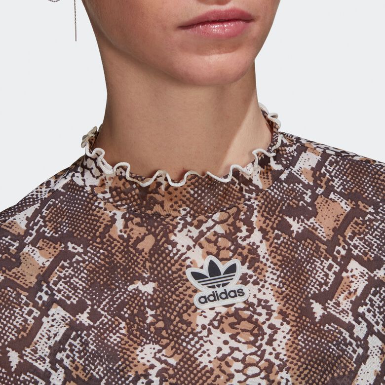 Langärmliges Mesh-Schlangen-Sommer-Rave-Shirt