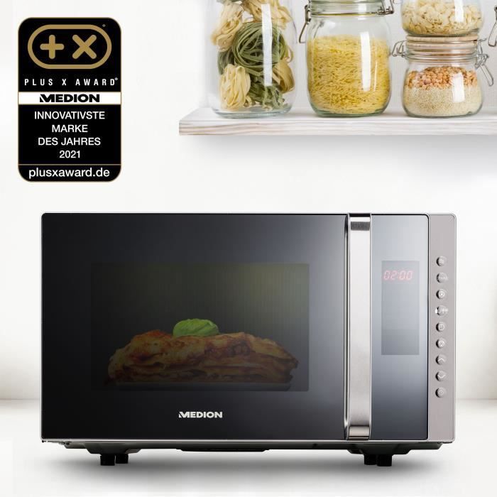 MEDION MD17495 Combimagnetron - 23 liter - 800W - 1200W Grill - Vrijstaand - Zilver